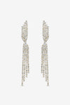 MOOD GOLD PLATE AND CRYSTAL TWIST DROP DIA EARRINGS
