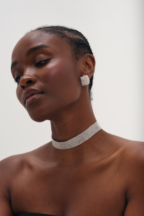MOOD GOLD PLATE AND BROWN BALL DROP EARRING