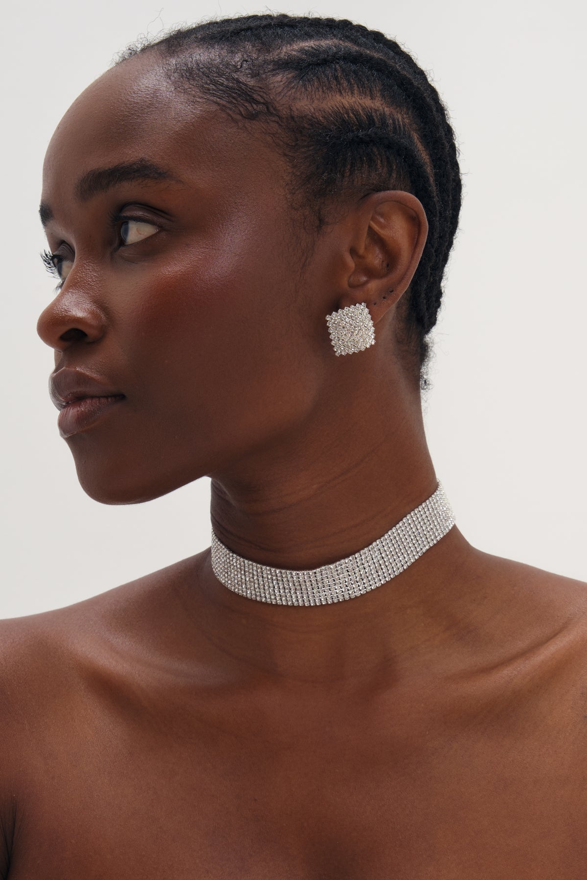 MOOD GOLD PLATE AND BROWN BALL DROP EARRING