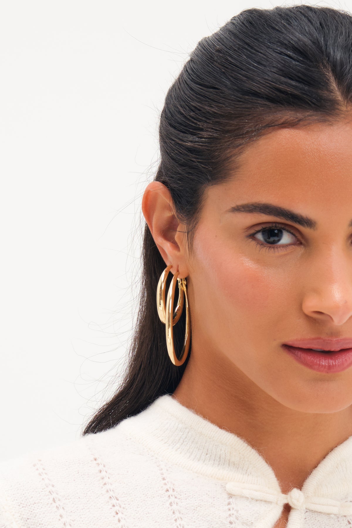 MOOD GOLD PLATE POLISHED HOOP MULTIPACK