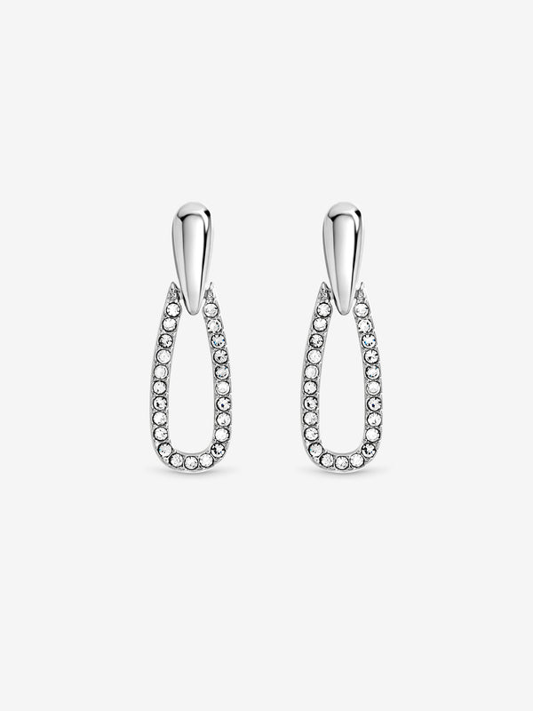 Mood Rhodium Doorknocker Earrings
