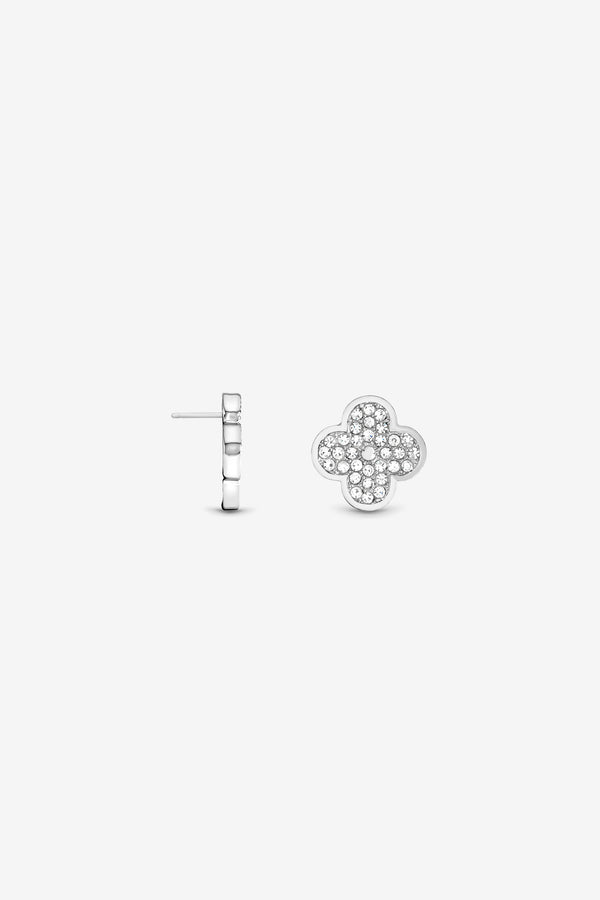MOOD SILVER PLATE CLOVER EARRING