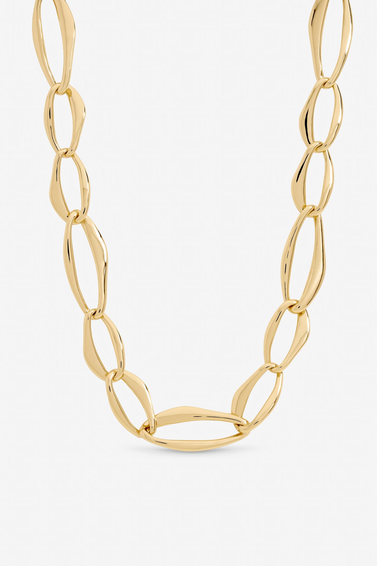 Mood Gold Plated Large Link Chain Necklace
