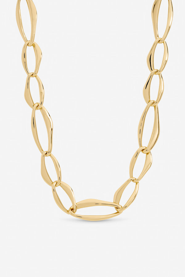 Mood Gold Plated Large Link Chain Necklace