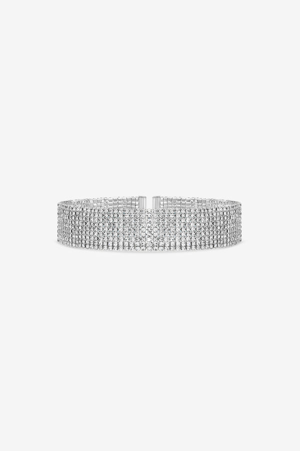 MOOD SILVER CRYSTAL CHOKER