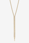 MOOD GOLD CRYSTAL LARIAT NECKLACE