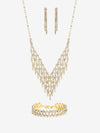 Mood Gold Crystal Three Piece Diamante Set