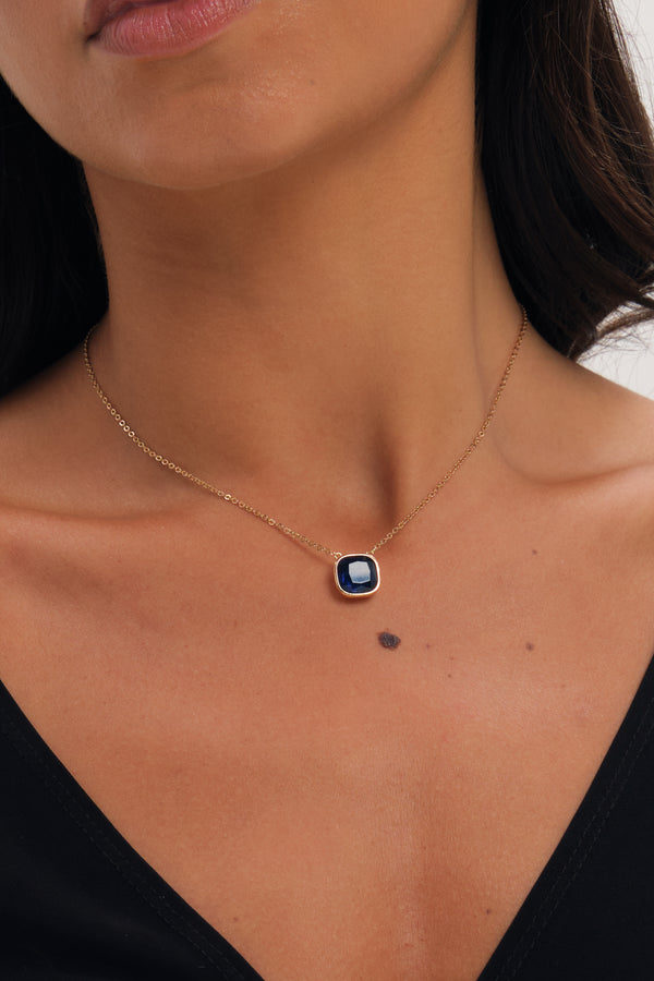 Mood Gold Plated And Sapphire Two Piece Set