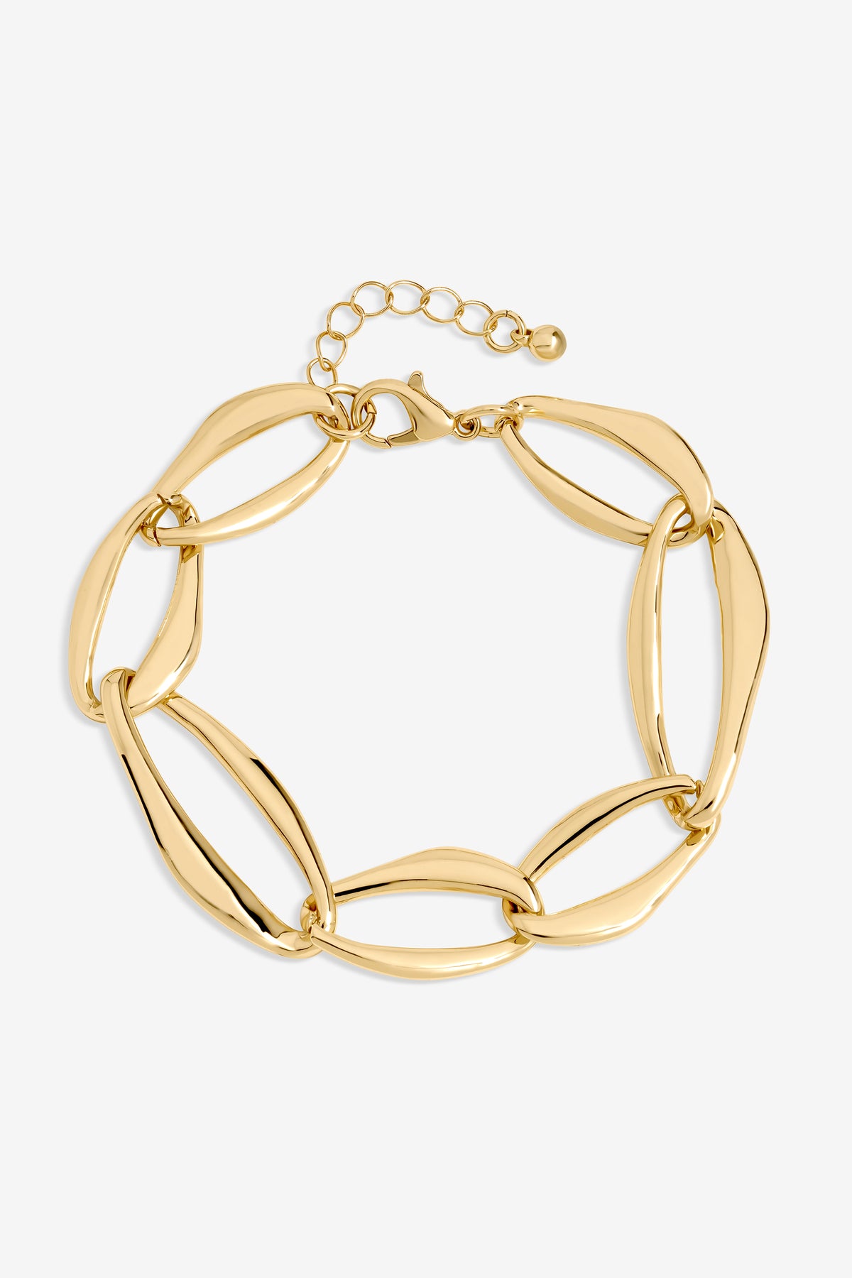 Mood Gold Plated Large Link Chain Bracelet