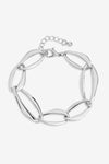 Mood Silver Plated Large Link Chain Bracelet