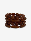 Mood Tortoiseshell Beaded Multirow Stretch Bracelet - Pack Of 4