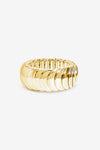 Mood Gold Plated And Polished Statement Stretch Bracelet