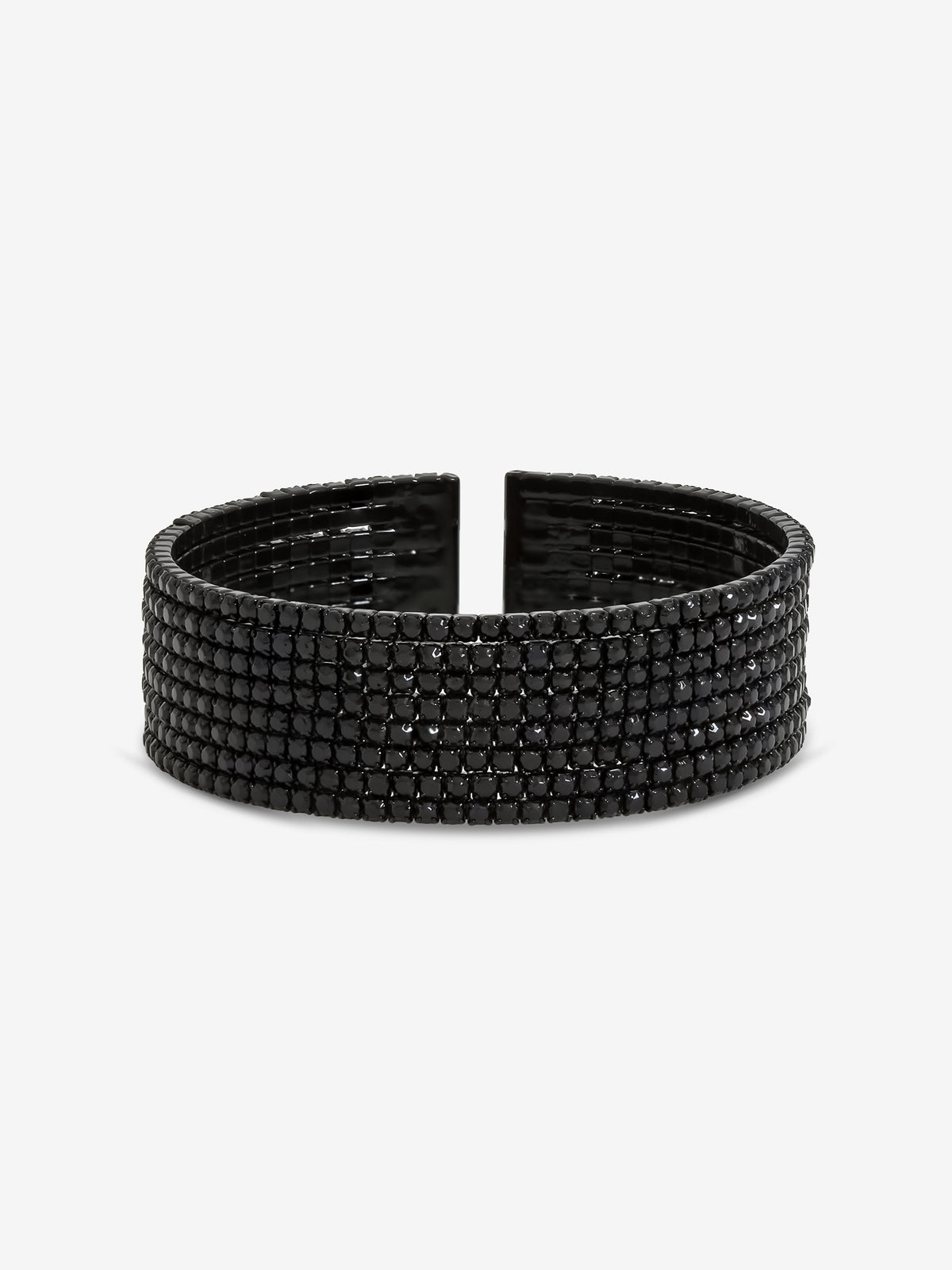 Mood Jet Crystal Cuff Bracelet