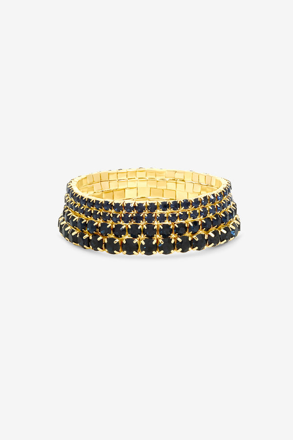 Mood Gold Montana Multipack Stretch Bracelets - Pack of 4