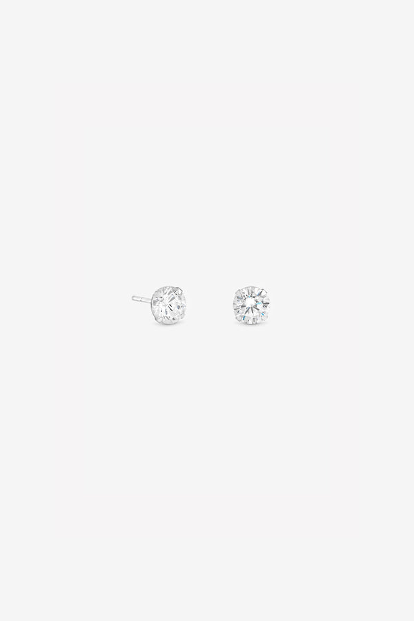 6mm Brilliant Round Stud Earrings