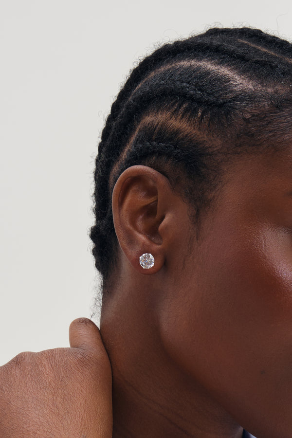 10mm Brilliant Round Stud Earrings