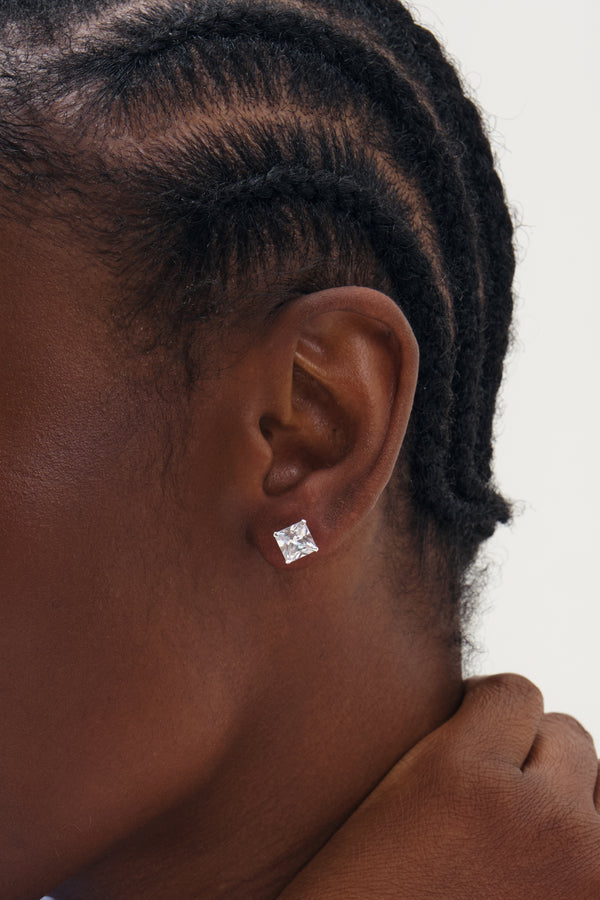 Princess Cut Studs 7mm