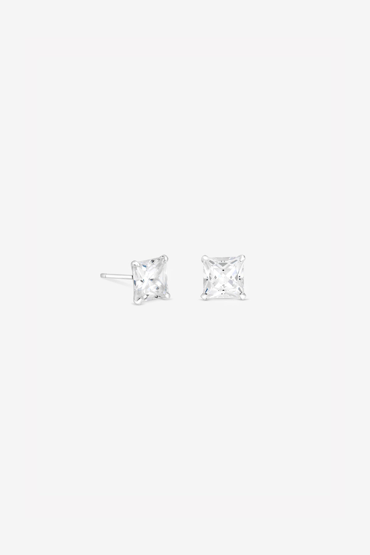 Princess Cut Studs 7mm
