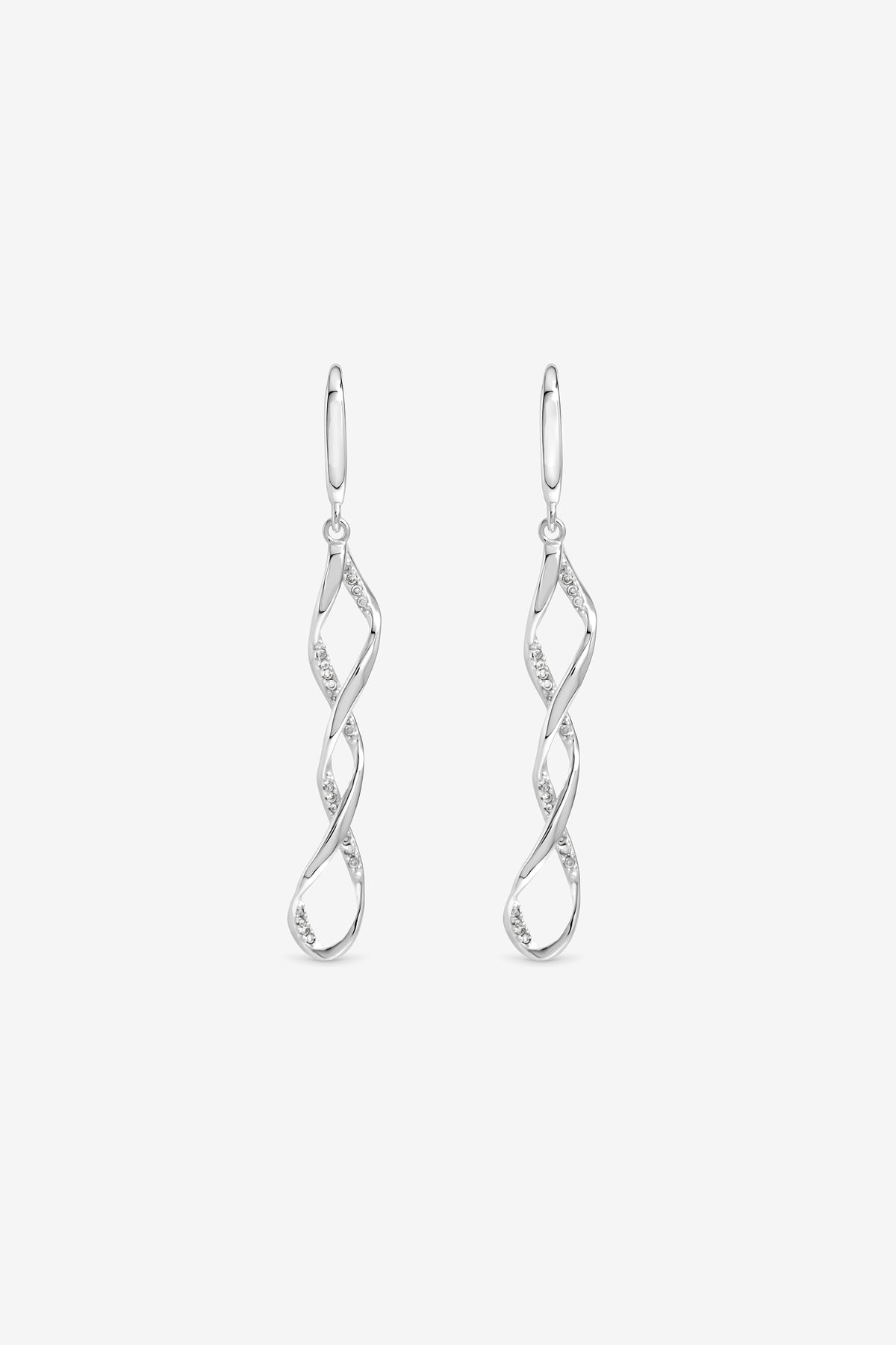 Cubic Zirconia Wrapped in Love Earrings