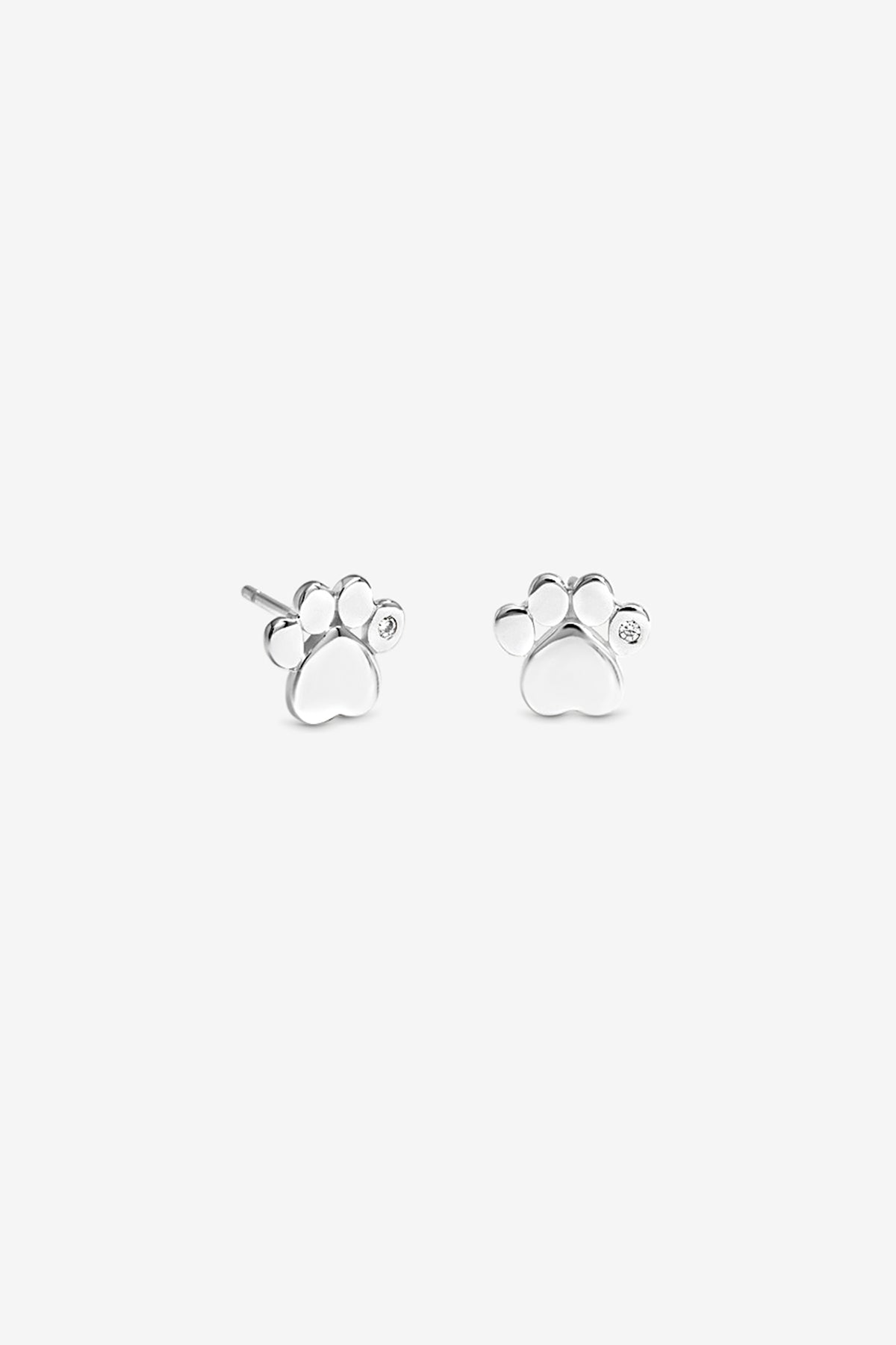 Paw Print Stud Earring