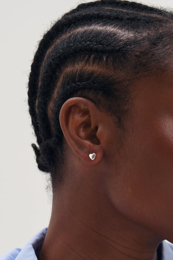 Polished Heart Stud
