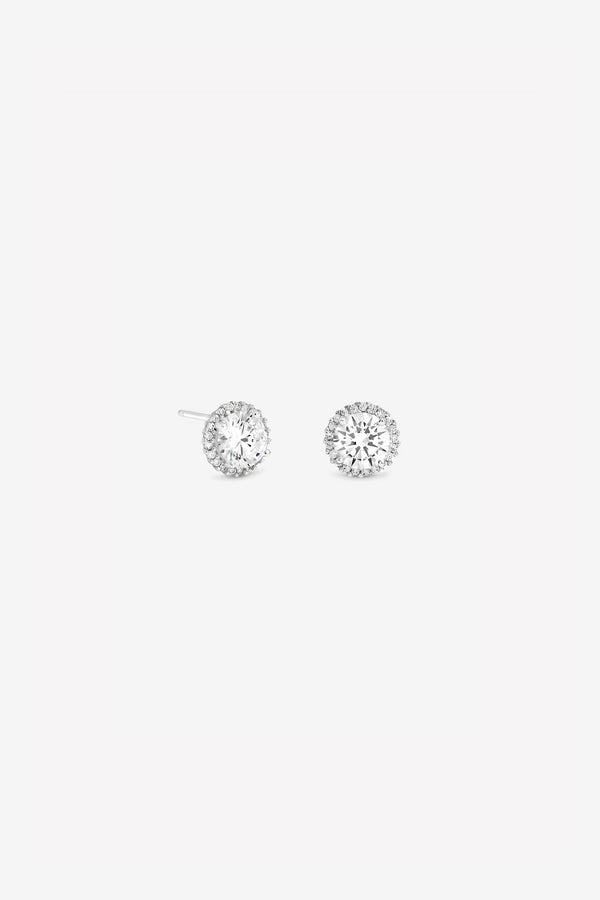 Brilliant Round Clara Halo Stud