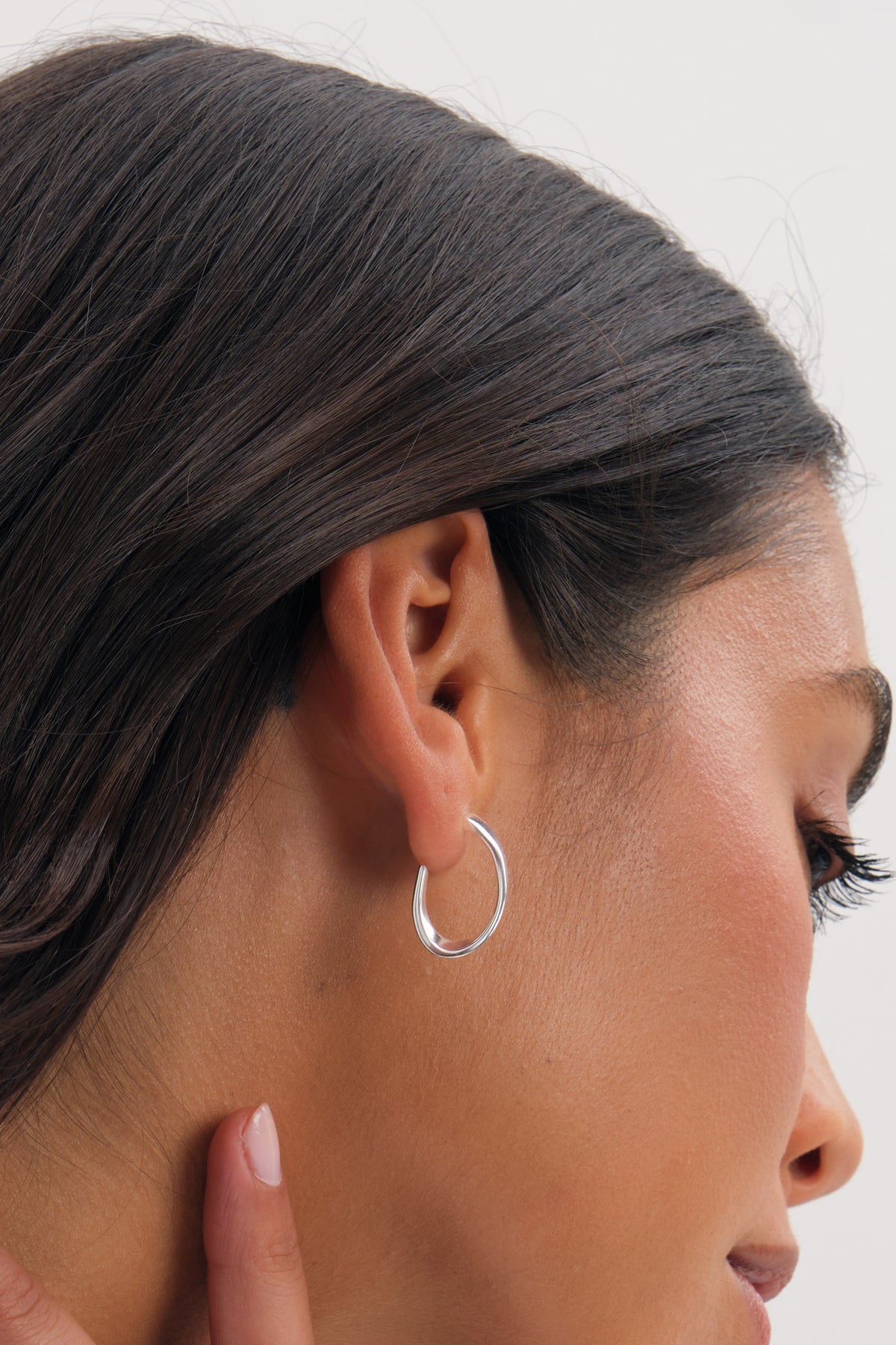 Simply Silver 925 Sterling Silver Twist Hoop Earrings