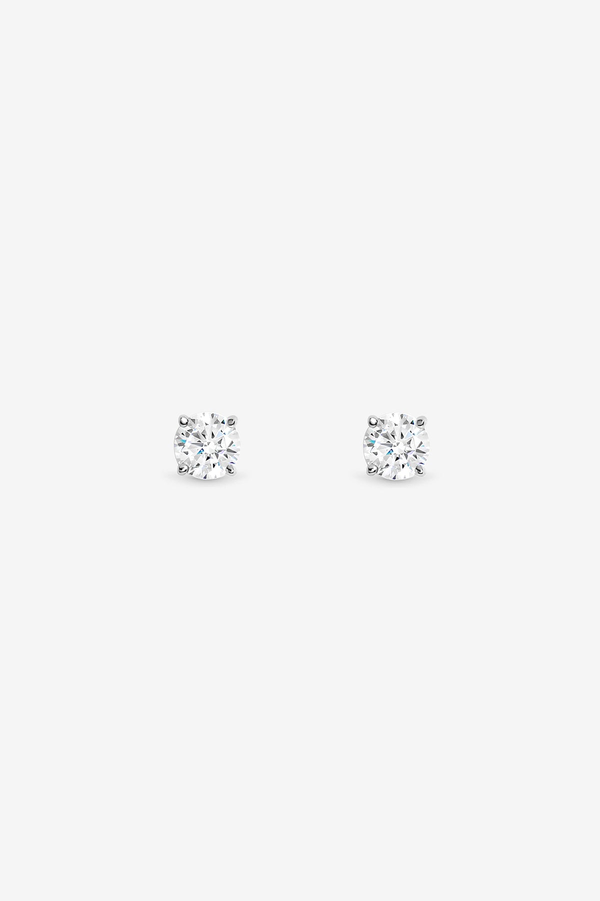 Simply Silver 925 Sterling Silver Solitaire Earings -Gift Boxed