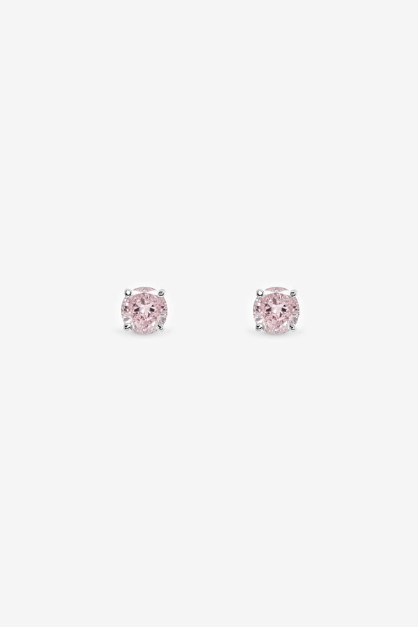 Simply Silver 925 Sterling Silver Vintage Rose Solitaire Earrings - Gift Boxed