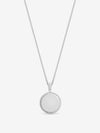 Simply Silver Sterling Silver 925 Personalised Beaded Edge Round Pendant