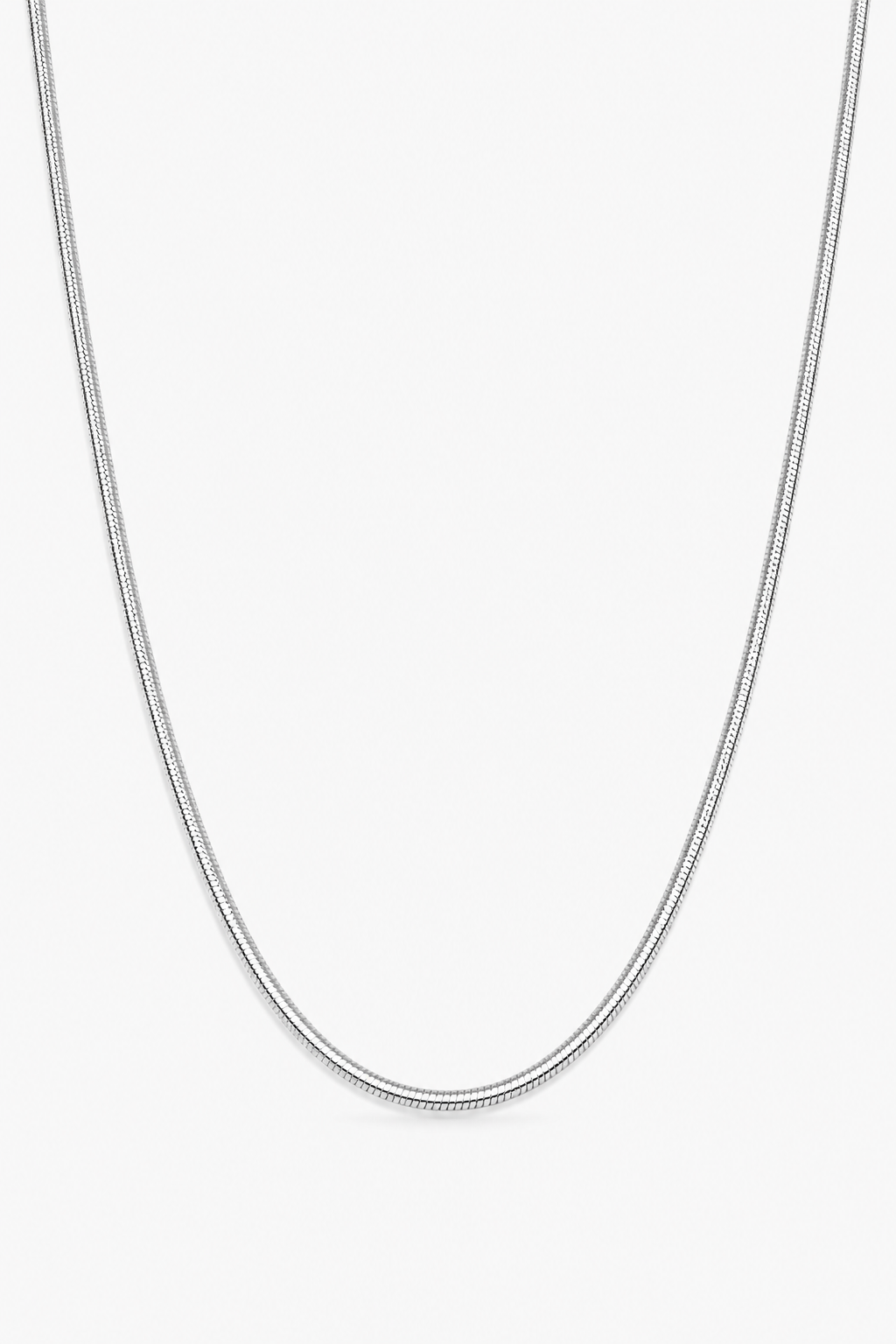 Simply Silver 925 Sterling Silver Fine Snake Chain Necklace