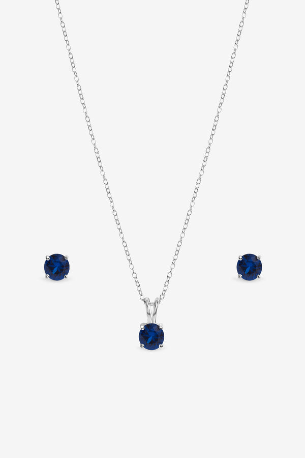 Sapphire Solitaire Set