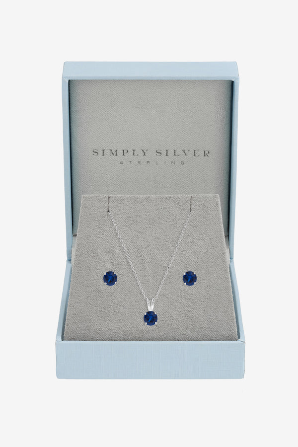 Sapphire Solitaire Set