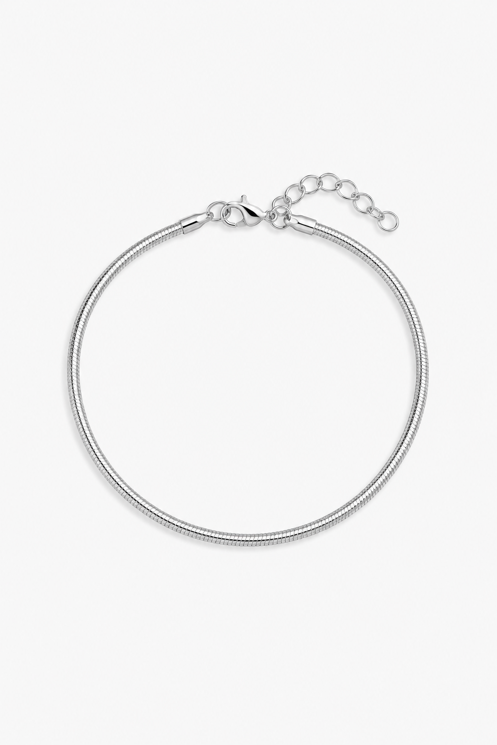 Simply Silver 925 Sterling Silver Fine Snake Chain Bracelet