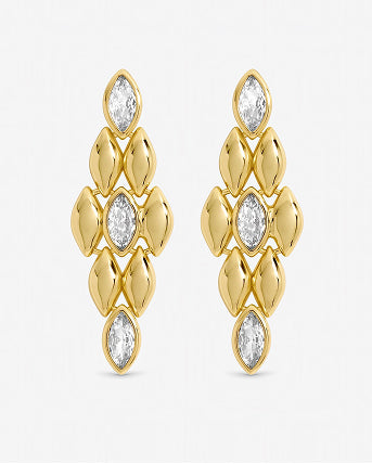 Plated Crystal Earrings